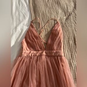 Pink flowy dress